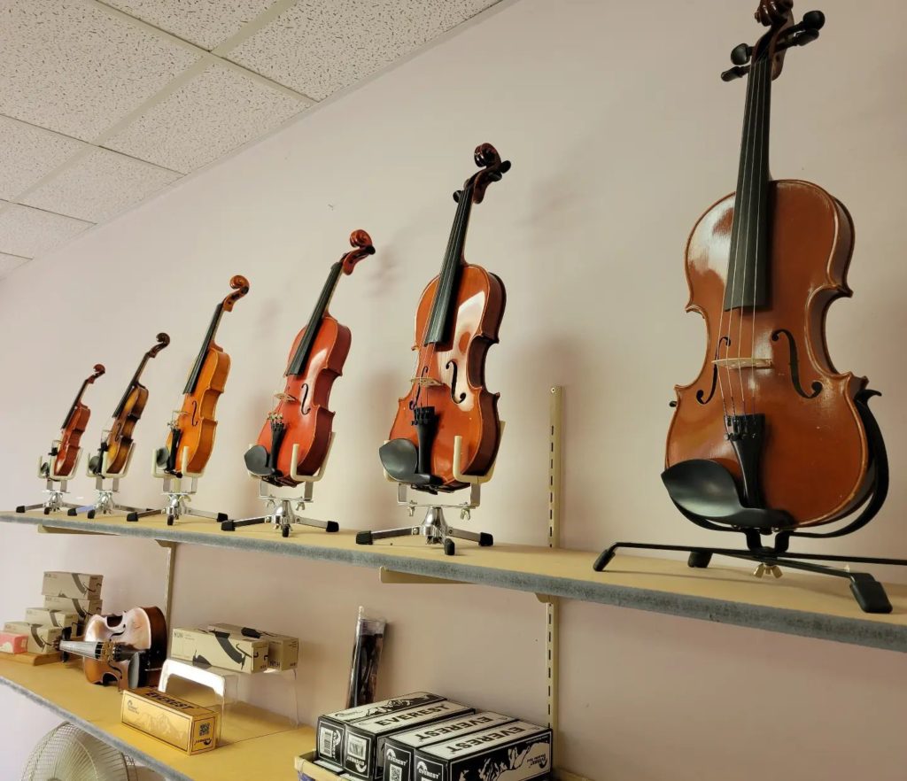 rental set up Blue Ridge Violins